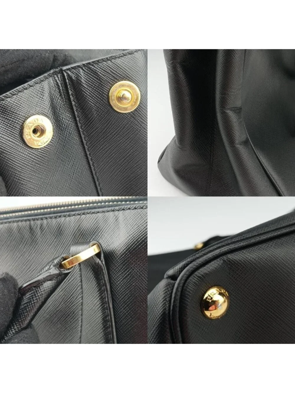 Prada Galleria Black Saffiano Leather 7 Handbag